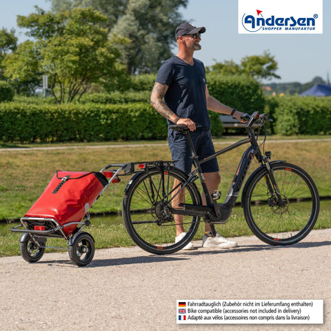 Andersen-Shopping - Andersen-Shopper | Bike Trailer | Shopping Trolley | Royal Plus Frame | Ortlieb Bag - 142-082-84 - Hitch A Bike - United Kingdom