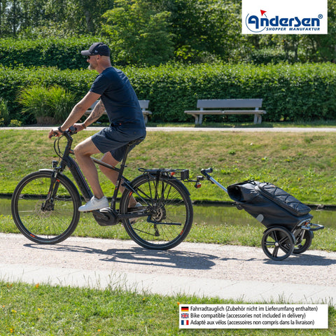 Andersen-Shopping - Andersen-Shopper | Bike Trailer | Shopping Trolley | Tura Frame | Fado 2.1 Bag - 136-143-72 - Hitch A Bike - {{ shop.shopifyCountryName }}