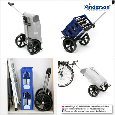 Andersen-Shopping - Andersen-Shopper | Bike Trailer | Shopping Trolley | Tura Frame | Fado 2.1 Bag - 136-143-72 - Hitch A Bike - United Kingdom