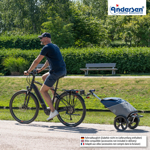 Andersen-Shopping - Andersen-Shopper | Bike Trailer | Shopping Trolley | Tura Frame | Lasse Bag - 136-221-70 - Hitch A Bike - United Kingdom