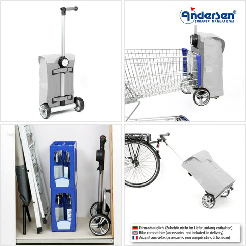 Andersen-Shopping - Andersen-Shopper | Bike Trailer | Shopping Trolley | Unus Frame | 360° Mole Bag - 140-093-02 - Hitch A Bike - United Kingdom