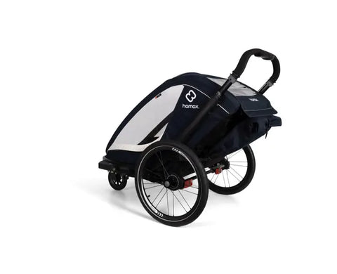Hamax Breeze Bike Trailer (1-seat, Navy/Cream) 2026 — Navy/Cream