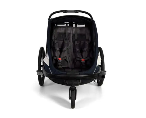 Hamax Breeze Bike Trailer (2-seat, Navy/Cream) 2026 — Navy/Cream