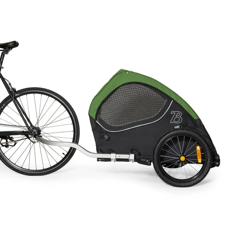Burley - Burley Dog Bike Trailer - Tail Wagon - Forest Green - Hitch A Bike - BUR947108