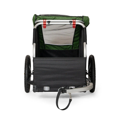 Burley - Burley Dog Bike Trailer - Tail Wagon - Forest Green - Hitch A Bike - BUR947108