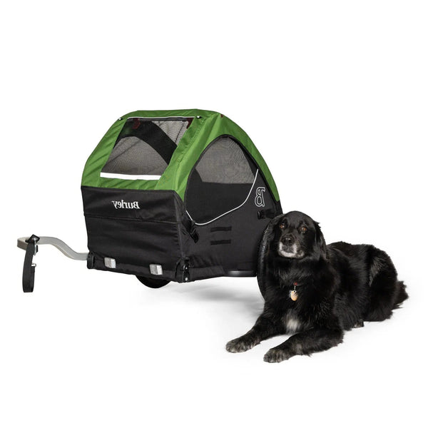 Burley - Burley Dog Bike Trailer - Tail Wagon - Forest Green - Hitch A Bike - BUR947108
