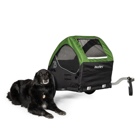 Burley - Burley Dog Bike Trailer - Tail Wagon - Forest Green - Hitch A Bike - BUR947108