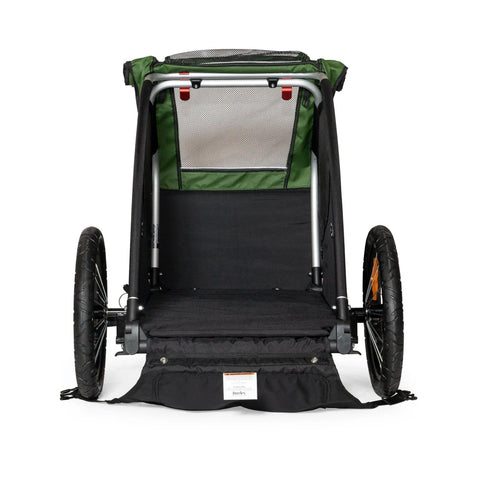 Burley - Burley Dog Bike Trailer - Tail Wagon - Forest Green - Hitch A Bike - BUR947108