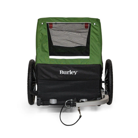 Burley - Burley Dog Bike Trailer - Tail Wagon - Forest Green - Hitch A Bike - BUR947108