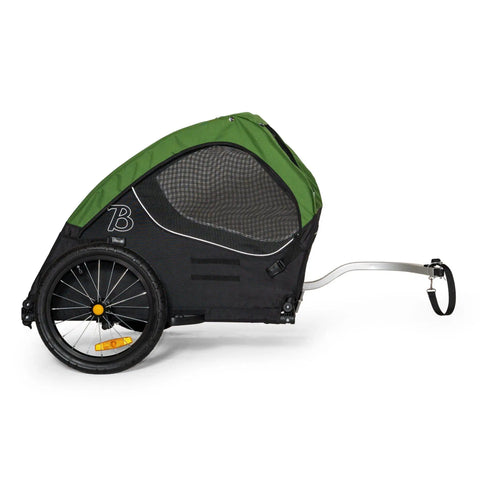 Burley - Burley Dog Bike Trailer - Tail Wagon - Forest Green - Hitch A Bike - BUR947108