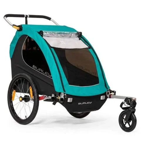Burley - Burley Encore X - Bike Trailer for Kids - Pacific Blue - Hitch A Bike - BUR937106