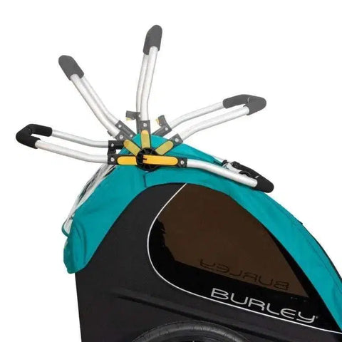 Burley - Burley Encore X - Bike Trailer for Kids - Pacific Blue - Hitch A Bike - BUR937106