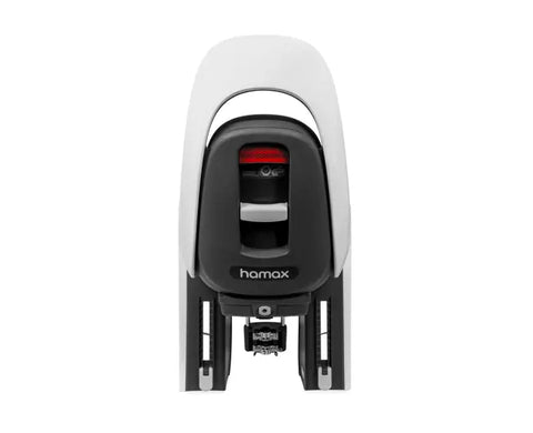 Hamax Caress Frame-Mounted Bike Seat — White/Mint (detail)