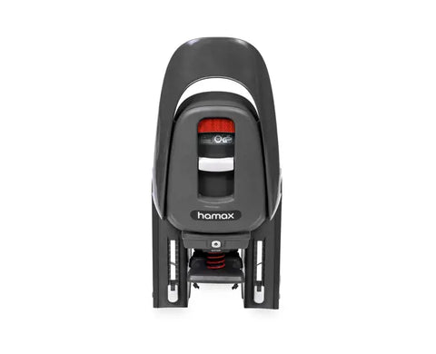 Hamax Caress Rack-Mounted Bike Seat — Dark grey/Red (detail)