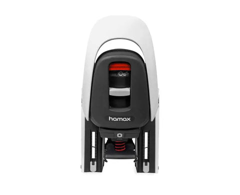 Hamax Caress Rack-Mounted Bike Seat — White/Mint (detail)
