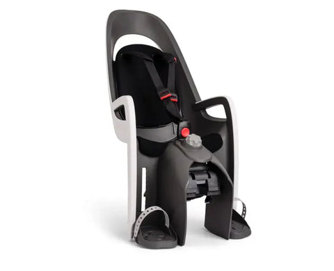 Hamax Caress Rack-Mounted Bike Seat 2026 — White/Grey (view 3)