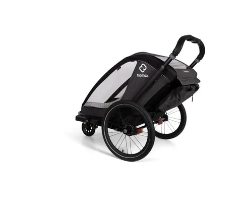 Hamax Cocoon Bike Trailer (1-seat, Grey/Black) 2026 — Grey/Black (view 6)