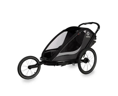 Hamax Cocoon Bike Trailer (1-seat, Grey/Black) 2026 — Grey/Black (view 2)