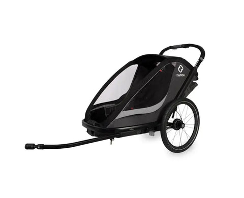 Hamax Cocoon Bike Trailer (1-seat, Grey/Black) 2026 — Grey/Black (view 4)