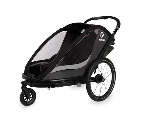 Hamax Cocoon Bike Trailer (1-seat, Grey/Black) 2026 — Grey/Black (view 3)