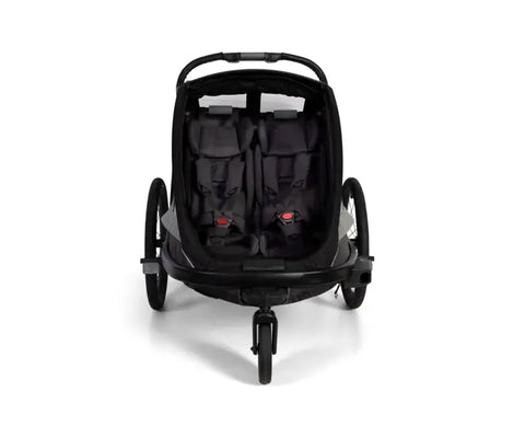 Hamax Cocoon Bike Trailer (2-seat, Grey/Black) 2026 — Grey/Black (view 5)