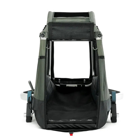 Croozer - Croozer Enna Dog Bike Trailer - Medium - Dogs up to 35kg - Moss Green - Hitch A Bike - 121005222