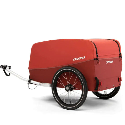 Croozer - Croozer Pakko Cargo Bike Trailer - XLarge - Up to 45kg - Capacity 135L - Lava Red - Hitch A Bike - 121008222
