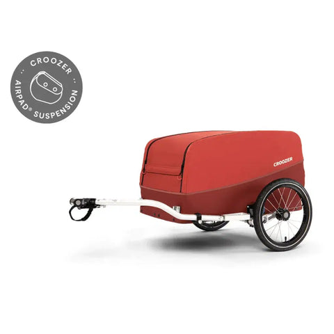 Croozer - Croozer Pakko Cargo Bike Trailer - XLarge - Up to 45kg - Capacity 135L - Lava Red - Hitch A Bike - 121008222