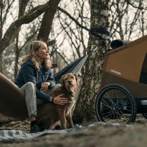 Croozer - Croozer Tammo Dog Bike Trailer - X - Large - Dogs up to 45kg - Moss Green - Hitch A Bike - 121005622