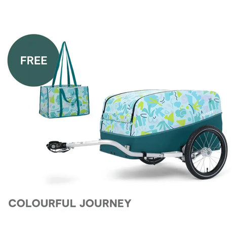Croozer - Croozer Tuure Cargo Bike Trailer - XLarge - Picnic - Party - Bundle - Colourful Journey - Hitch A Bike - 121003223