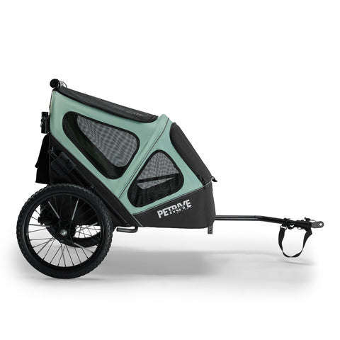 Hitch A Bike - Petrive GGBike | Dog Bike Trailer | 2-in-1 Stroller Combo | Turquoise - Hitch A Bike - GGBIKE-2IN1-T