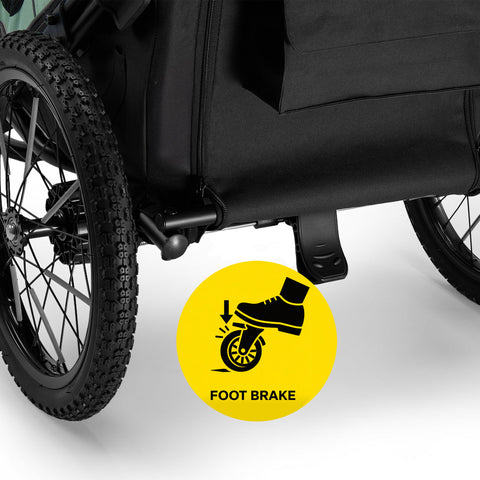 Hitch A Bike - Petrive GGBike | Dog Bike Trailer | 4-in-1 Jogger Stroller Kennel Combo | Turquoise - Hitch A Bike - GGBIKE-4in1-T