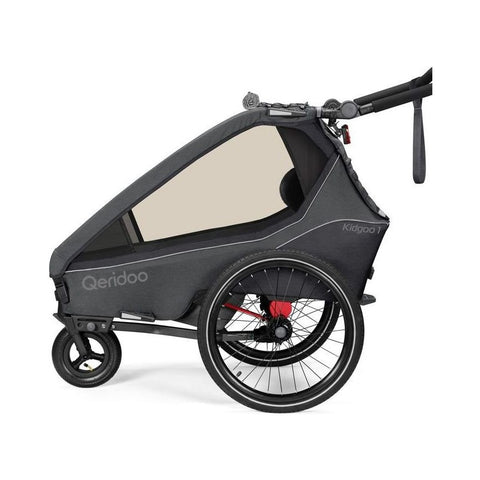 Qeridoo Kidgoo 1 | Phantom Grey | Child Bike Trailer — image 2