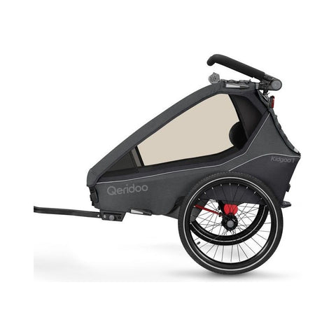 Qeridoo Kidgoo 1 | Phantom Grey | Child Bike Trailer — image 3