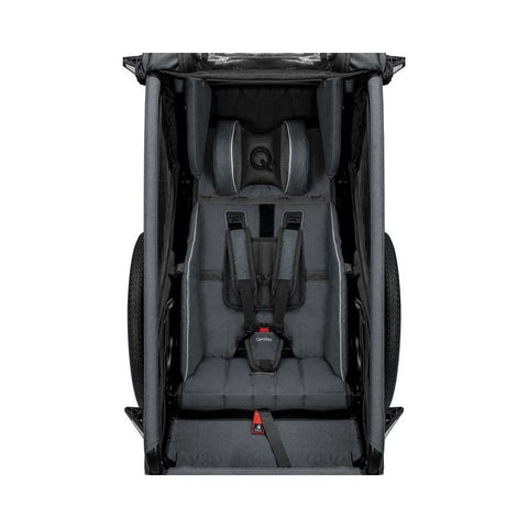 Qeridoo Kidgoo 1 | Phantom Grey | Child Bike Trailer — image 4
