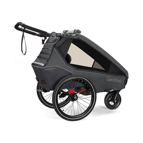 Qeridoo Kidgoo 1 | Phantom Grey | Child Bike Trailer — image 5