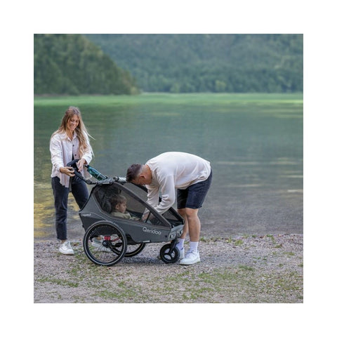 Qeridoo Kidgoo 1 | Pacific Blue | Child Bike Trailer — image 10