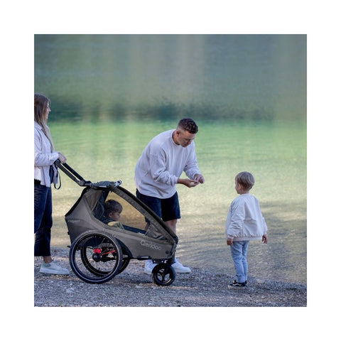 Qeridoo Kidgoo 1 | Pacific Blue | Child Bike Trailer — image 11