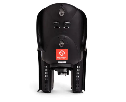 Hamax Kiss Frame-Mounted Bike Seat 2026 — Black/Red (view 2)