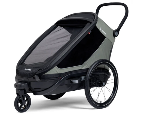 Hamax Outback Next Bike Trailer (1-seat, Dusty green) 2026 — Dusty green (view 6)