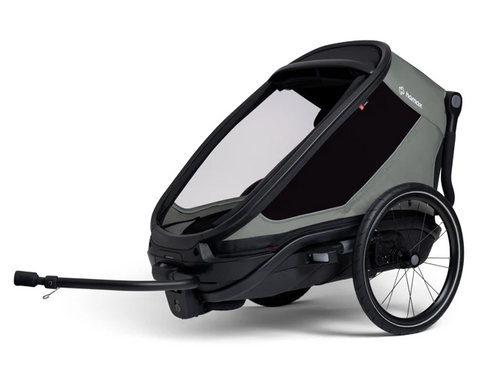 Hamax Outback Next Bike Trailer (1-seat, Dusty green) 2026 — Dusty green (view 4)