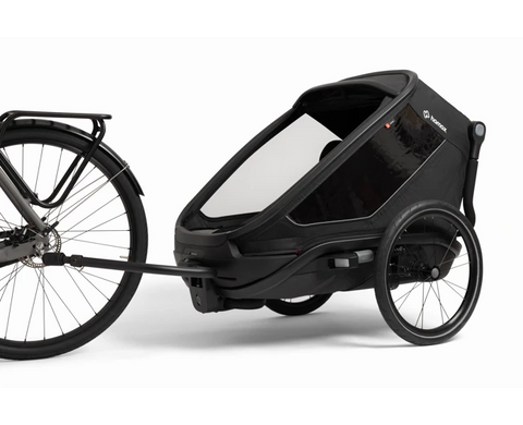 Hamax Outback Next Bike Trailer (2-seat, Black) 2026 — Black (view 3)