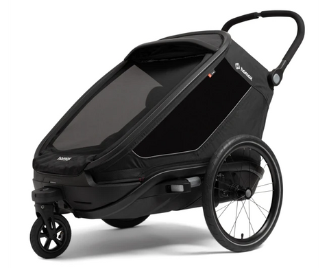Hamax Outback Next Bike Trailer (2-seat, Black) 2026 — Black (view 6)