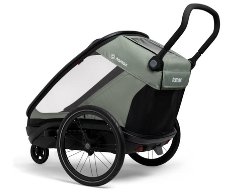 Hamax Outback Next Bike Trailer (2-seat) 2026 — Dusty green