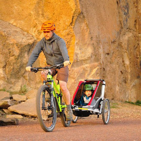 Robert Axle Project Kid Trailer for Surly GnotBoost - pace with max child bike trailer