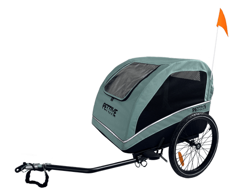 Petrive - Petrive Active ONE | Dog Bike Trailer | 2-in-1 Stroller Combo | Turquoise - Hitch A Bike - PTTRACTIVGRESET1