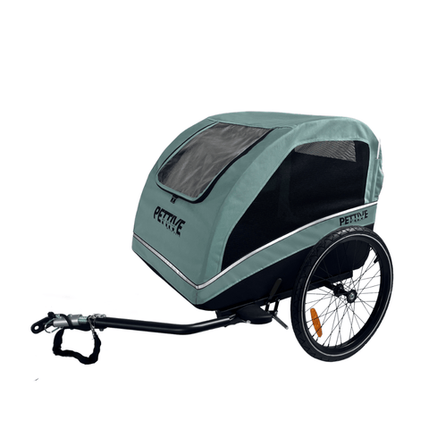 Petrive - Petrive Active ONE | Dog Bike Trailer | 2-in-1 Stroller Combo | Turquoise - Hitch A Bike - PTTRACTIVGRESET1