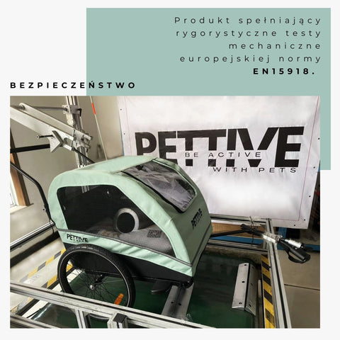 Petrive - Petrive Active ONE | Dog Bike Trailer | 2-in-1 Stroller Combo | Turquoise - Hitch A Bike - PTTRACTIVGRESET1