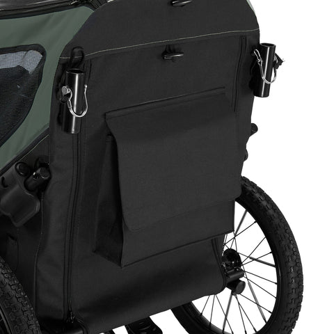 Petrive - Petrive GGBike | Dog Bike Trailer | 4-in-1 Jogger Stroller Kennel Combo | Forest Green - Hitch A Bike - GGBIKE-4IN1-FG
