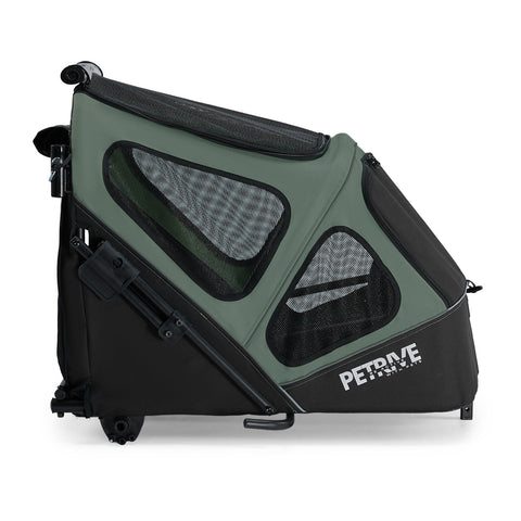 Petrive - Petrive GGBike | Dog Bike Trailer | 4-in-1 Jogger Stroller Kennel Combo | Forest Green - Hitch A Bike - GGBIKE-4IN1-FG
